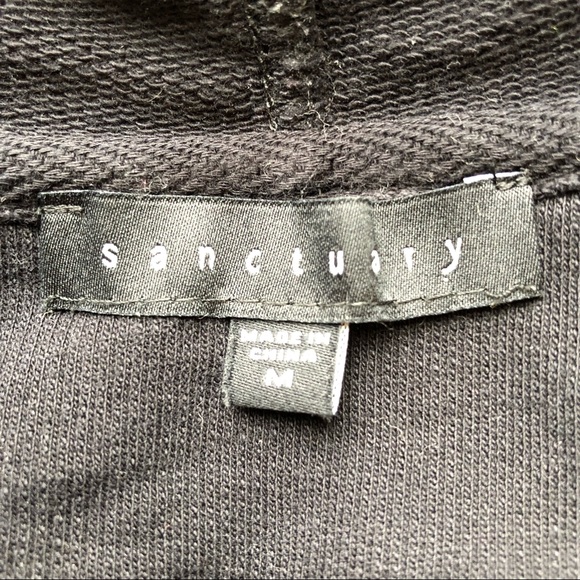 SOLD Sanctuary Floral Embroidered Zip Up Hoodie Sweatshirt - Picture 7 of 9